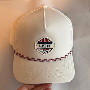New! Callaway USA White Baseball Cap